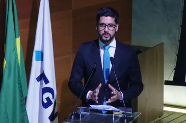 TV Brasil Rio de Janeiro (DF) 25/06/2025 - O presidente da EBC, Jean Lima, fala no 12th Global Fact-Checking Summit, na sede da FGV. Foto: TV Brasil