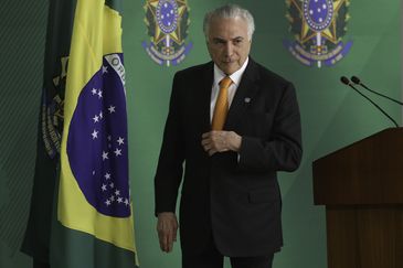 O presidente Michel Temer anuncia reforço na segurança em Roraima com o uso das Forças Armadas, em pronunciamento no Palácio do Planalto.