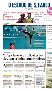 Capa do Jornal O Estado de S. Paulo Edição 2024-07-26