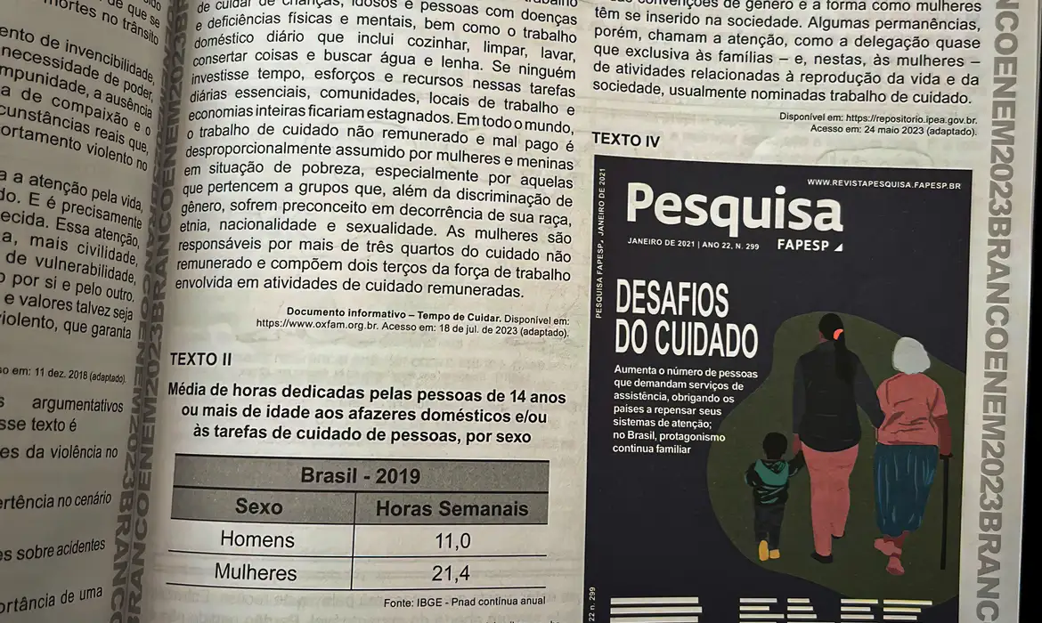 Brasília (DF) 05/11/2023 –Inep aciona PF por suposto vazamento da prova de redação do Enem
Foto passou a circular na internet após início da aplicação do exame
Fonte Redes Sociais