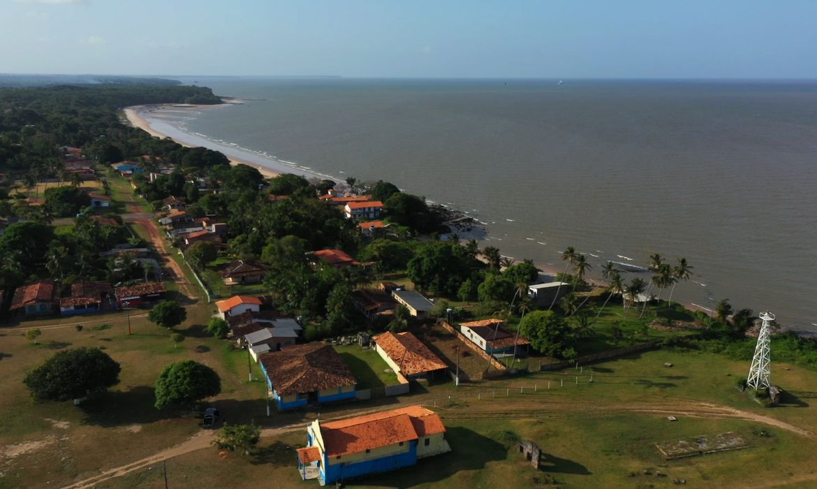 Vista aérea da Ilha de Marajó