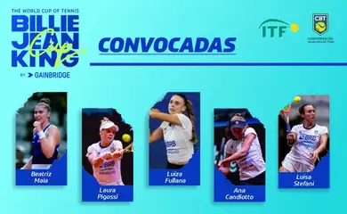Delegação brasileira é convocada para Billie Jean King Cup - tênis feminino - Bia Haddad, Laura Pigossi, Luíza Fullna, Ana Candiotto e Luisa Stefani