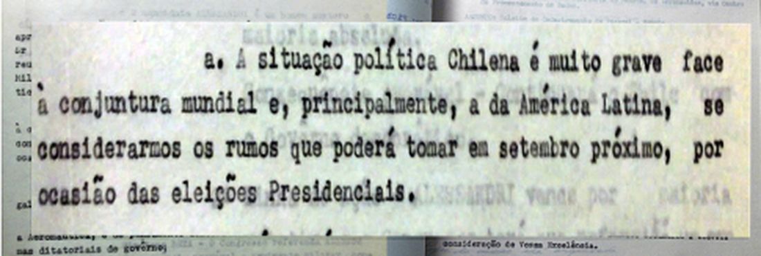 Documentos mostram que militares brasileiros já previam golpe no Chile