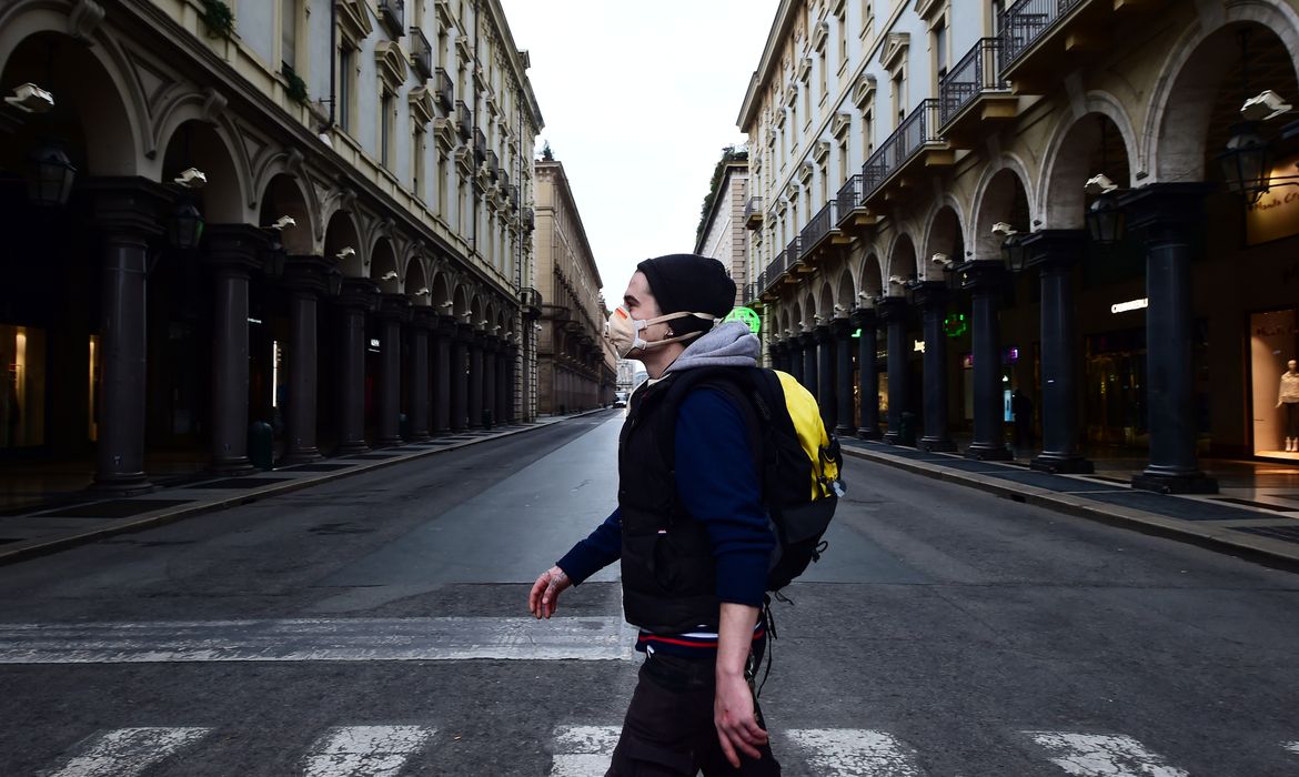 Day three of Italy's nationwide coronavirus lockdown, in Turin