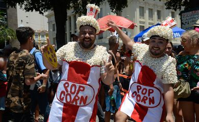 Rio de Janeiro - O bloco Cordão do Boitatá anima foliões no tradicional baile multicultural na Praça XV (Fernando Frazão/Agência Brasil)