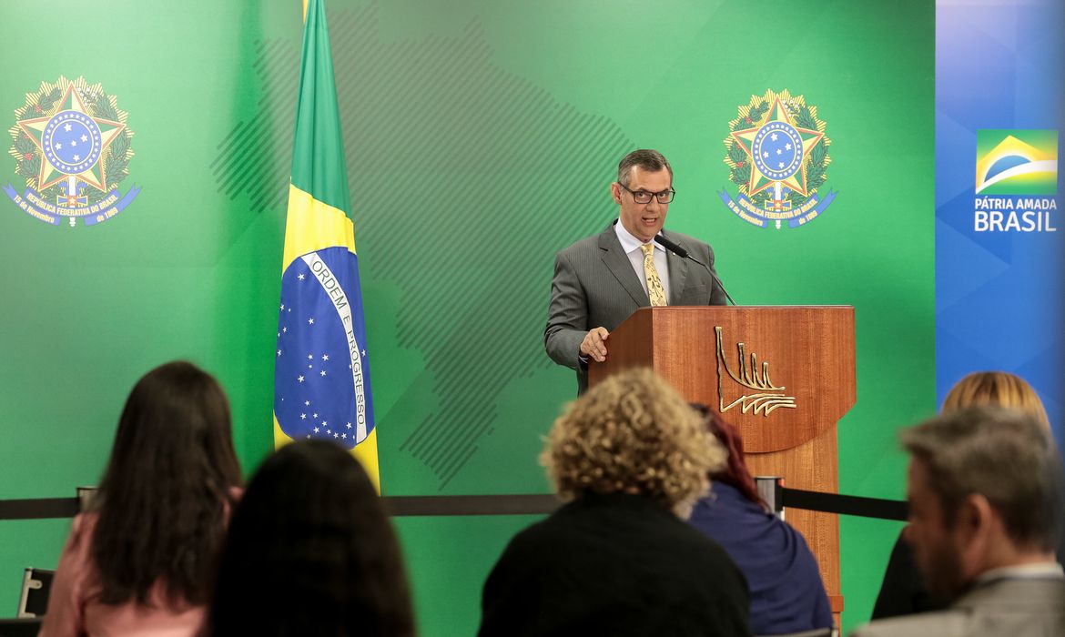 (Brasília - DF, 05/08/2019) Briefing do Porta-voz da Presidência da República, Otávio Rêgo Barros.