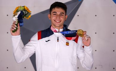 Espanhol Alberto Gines López, ouro, escalada, Olimpíada, Tóquio 2020