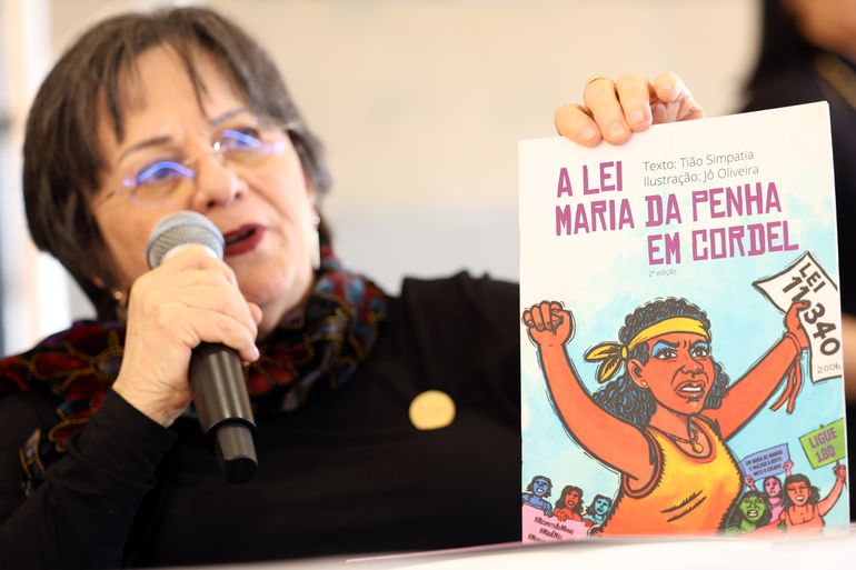 Brasília (DF), 07.08.2024 - Maria da Penha durante evento do Conselho Nacional de Justiça (CNJ) da 18ª edição da Jornada Lei Maria da Penha. Foto: José Cruz/Agência Brasil
