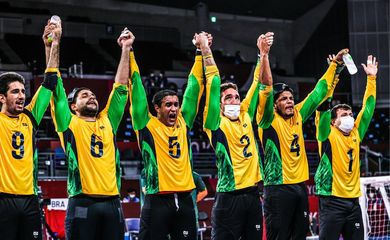 seleção masculina brasileira é ouro no goalball - Paralimpíada