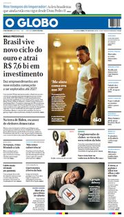 Capa do Jornal O Globo Edição 2024-07-07