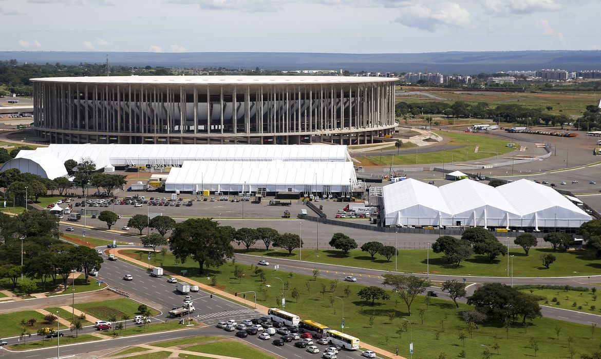 Brasília - Estrutura montada para o Fórum Mundial da Água. (Marcelo Camargo/Agência Brasil)
