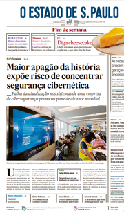Capa do Jornal O Estado de S. Paulo Edição 2024-07-20