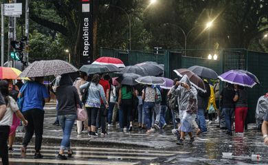 São Paulo-SP, 09/01/2024, Forte chuva atingiu a capital paulista na tarde desta terça-feira. Foto: Paulo Pinto/Agência Brasil