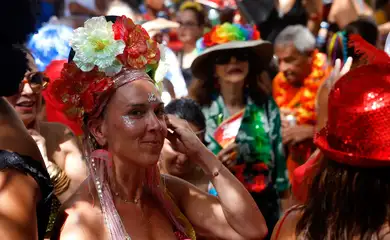 Rio de Janeiro (RJ), 04/03/2025 - Bloco Bagunça Meu Coreto, na Praça São Salvador, em Laranjeiras, zona sul da cidade.  Foto: Tânia Rêgo/Agência Brasil