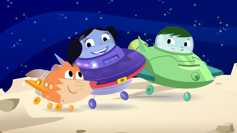 Luna, Júpiter e Cláudio viajam até a Lua