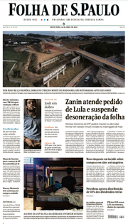 Capa do Jornal Folha de S. Paulo Edição 2024-04-26