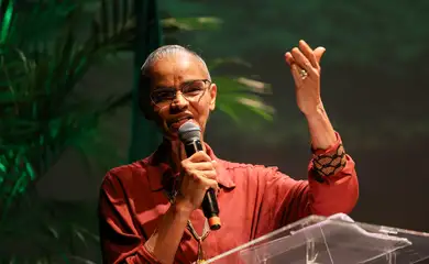 Rio de Janeiro (RJ), 22/05/2025 – A ministra do Meio Ambiente e Mudança do Clima, Marina Silva durante celebração do Dia Internacional da Biodiversidade, no Jardim Botânico do Rio de Janeiro, na zona sul da capital fluminense. Foto: Tomaz Silva/Agência Brasil