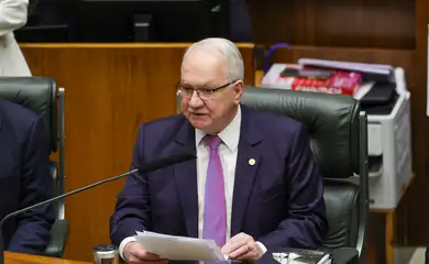 Brasília, DF 02/02/2026 - O presidente do STF,  Edson Fachin, participa da sessão de reabertura dos trabalhos do Congresso Nacional. Foto: Fabio Rodrigues-Pozzebom