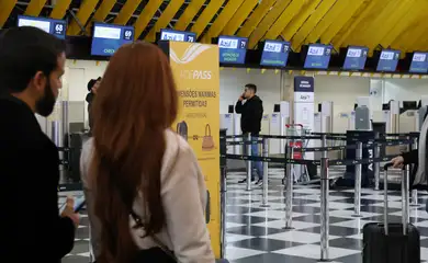 São Paulo (SP), 14/08/2024 - Balcão de atendimento da Voepass Linhas Aéreas no Aeroporto de Congonhas. Foto: Rovena Rosa/Agência Brasil