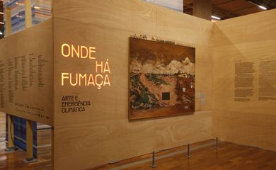São Paulo (SP), 04/11/2024 -  A exposição “Onde há fumaça: arte e emergência climática”, o Museu do Ipiranga questiona a ideia de progresso ainda predominante, que gera a situação atual de emergência climática. . Foto: Paulo Pinto/Agência Brasil