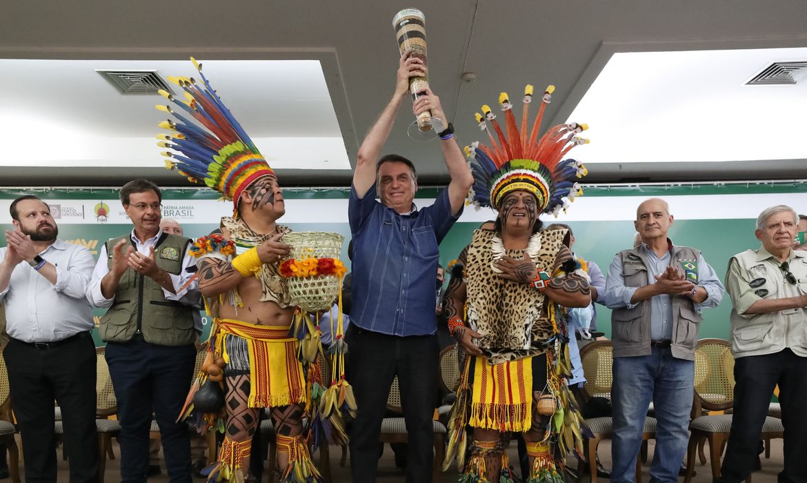 (Cuiabá-MT, 19/08/2021) Presidente da República, Jair Bolsonaro durante Coletiva de Imprensa. 
Foto: José Dias/PR