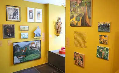 Rio de Janeiro (RJ), 10/04/2025 – Exposição Afro-brasilidade, uma homenagem a dois Valentins e a um Emanoel na FGV Arte, na zona sul do Rio de Janeiro. Foto: Tomaz Silva/Agência Brasil