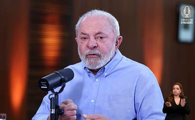 Brasília (DF), 25.07.2023 - Presidente Lula é entrevistado por Marcos Uchoa no programa Conversa com o Presidente,  em Brasília.  Imagem: Canal Gov