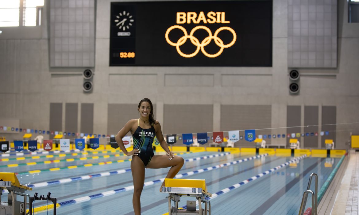 Aline Rodrigues, tóquio 2020, olimpíada, Treino da equipe de natação