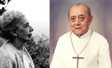 Brasília (DF), 27/01/2026 - Nise da Silveira e Dom Helder Câmara. Foto: Museu de Imagens do Inconsciente/CNBB/Arquivo/Divulgação