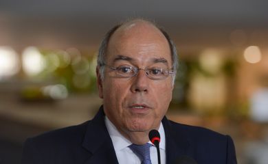 Brasília - Ministro das Relações Exteriores do Brasil, Mauro Vieira, durante entrevista coletiva no Palácio Itamaraty (Valter Campanato/Agência Brasil)