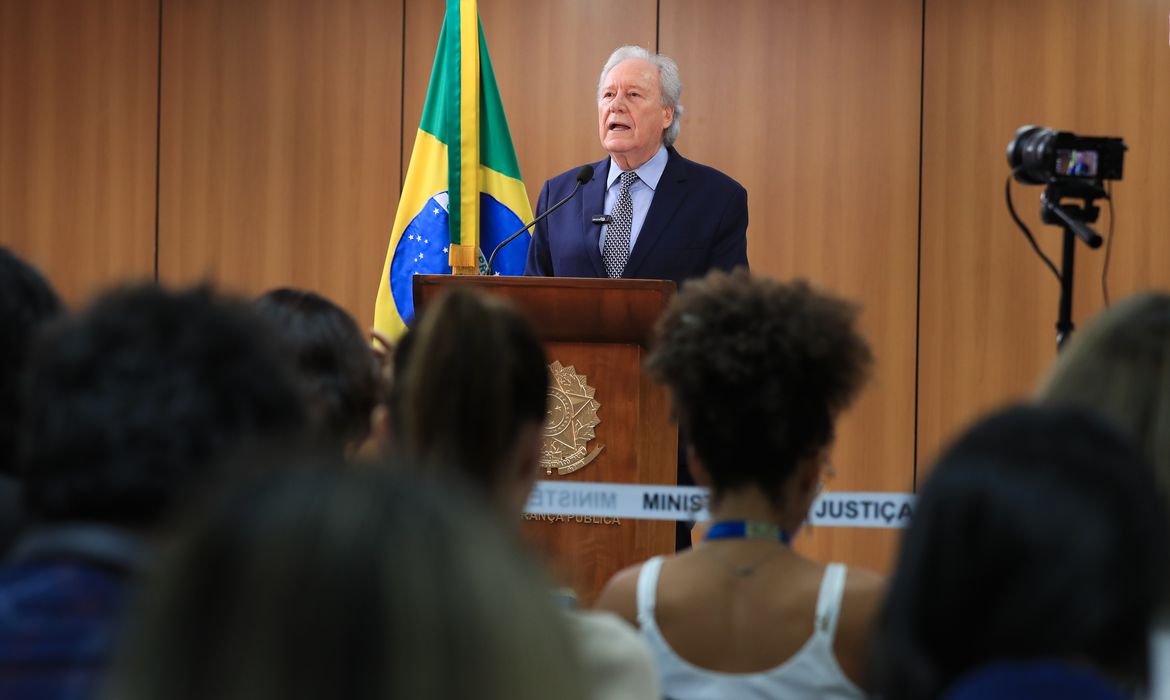 Brasília (DF) 15/01/2025  O ministro da Justiça e Segurança Pública, Ricardo Lewandowski, apresenta nova versão da PEC da Segurança Pública no Ministério da Justiça. Foto Lula Marques/ Agência Brasil