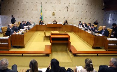 Brasília - Sessão do Supremo Tribunal Federal (STF) para decidir se parlamentares podem ser afastados do mandato por meio decisões cautelares da Corte e se as medidas podem ser revistas pelo Congresso (Nelson Jr./SCO/STF )