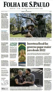 Capa do Jornal Folha de S. Paulo Edição 2024-07-07