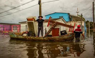 Pelotas (RS) 28/05/2024 - Foto tirada em 21.05.2024 - Situação da enchente na Colônia Z3 - Foto: Gustavo Vara/Prefeitura Pelotas