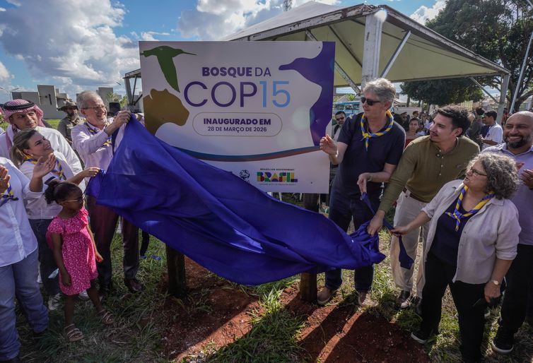 Campo Grande/ MS - 28.03.2026 -  O presidente da COP15, João Paulo Capobianco, durante inauguração do Bosque da COP15, onde foram plantadas 250 mudas. Foto: Rafa Neddermeyer/ Agência Brasil