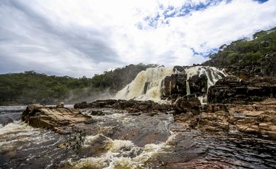 Alto Paraíso de Goiás (GO) - Cachoeira conhecida como Cariocas, no Parque Nacional da Chapada dos Veadeiros (Marcelo Camargo/Agência Brasil)