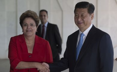 A Presidente Dilma Rousseff recebe o Presidente da China, Xi Jinping, no Palácio do Itamaraty  (Marcelo Camargo/Agência Brasil)