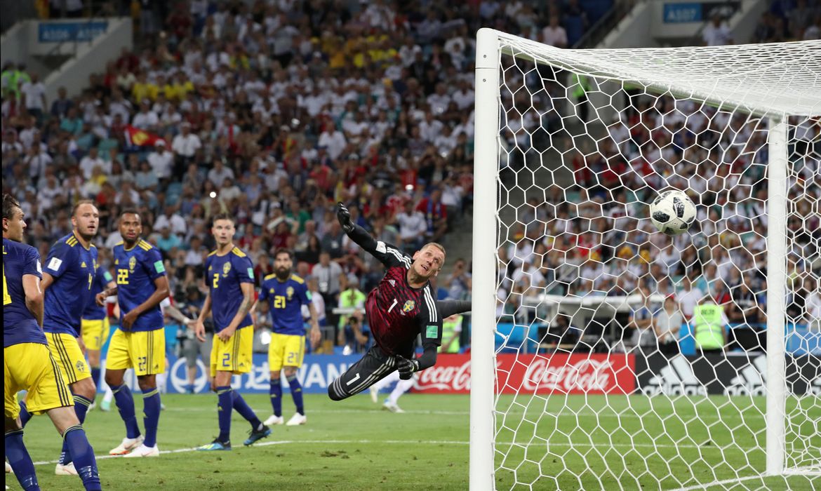 Copa 2018, Alemanha e Suécia, Gol Alemanha    REUTERS/Francois Lenoir