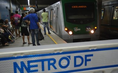 Brasília – Funcionários da Companhia do Metropolitano do Distrito Federal (Metrô-DF) entraram em greve a partir da 0h desta terça-feira (José Cruz/Agência Brasil)