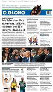 Capa do Jornal O Globo Edição 2024-07-12