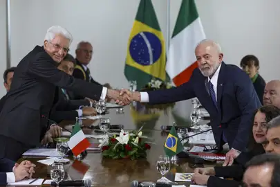 Brasília (DF), 15/07/2024 - O presidente Luiz Inácio Lula da Silva recebe o presidente da Itália, Sergio Mattarella, no Palácio do Planalto. Foto: Marcelo Camargo/Agência Brasil