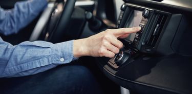 Rádio no carro 
