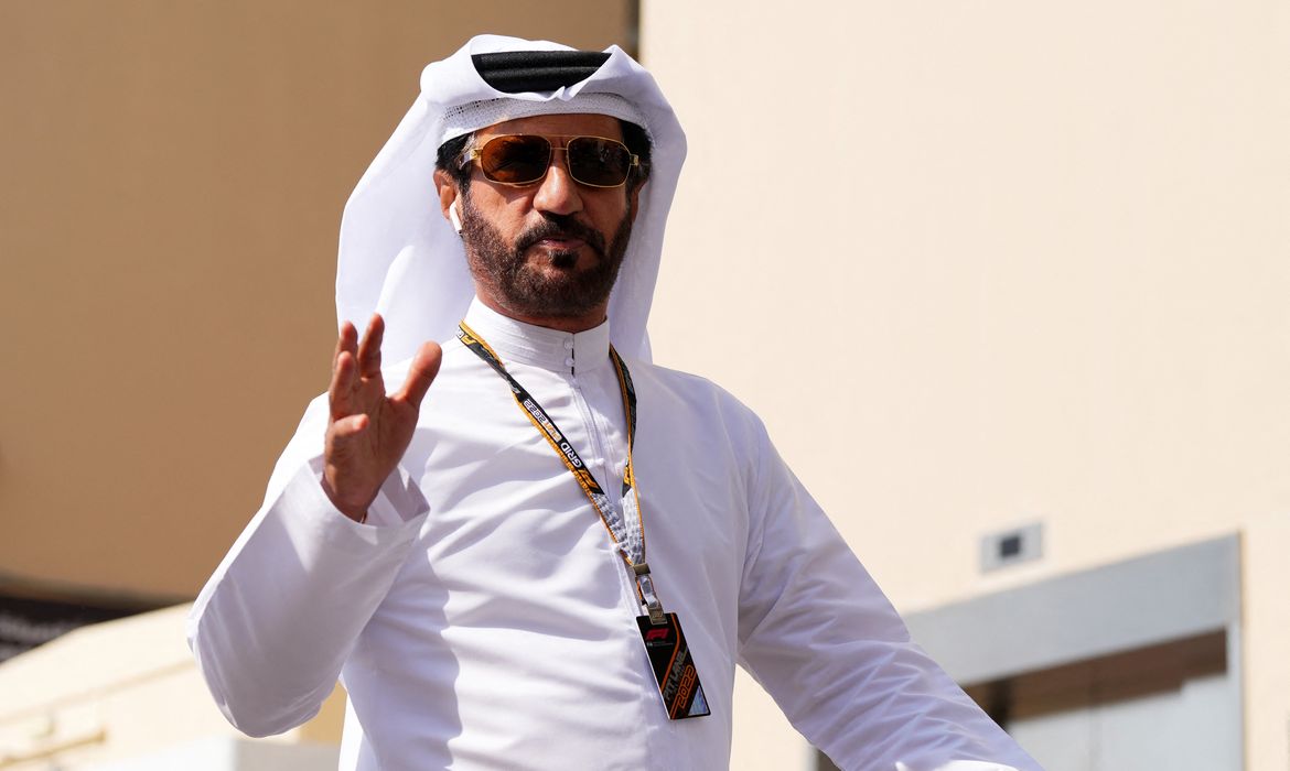 Presidente da FIA, Mohammed Ben Sulayem, no Grand Prix de Abu Dhabi