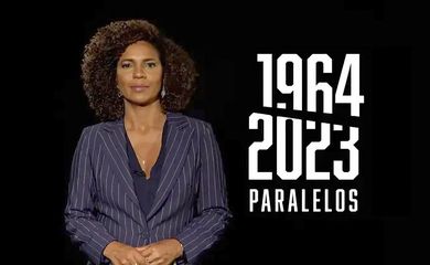 Especial Paralelos, da TV Brasil, apresentado pela jornalista Luciana Barreto, traça comparativo entre 1964 e 2023.   Foto: TV Brasil