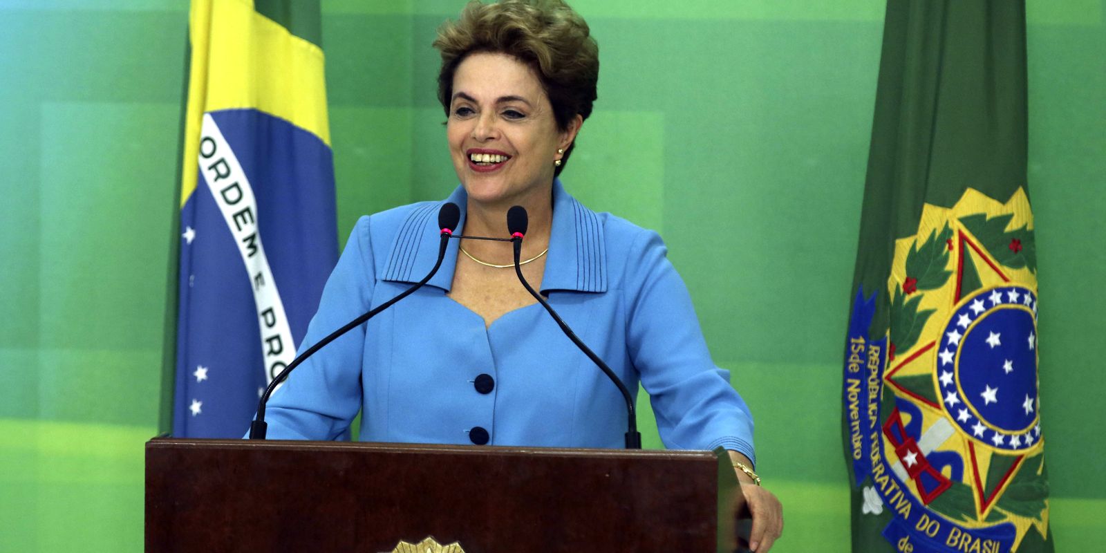 Presidenta Dilma Rousseff durante declaração à imprensa | Agência Brasil