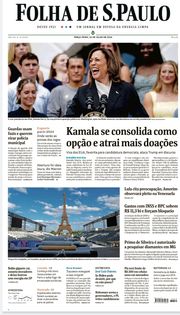 Capa do Jornal Folha de S. Paulo Edição 2024-07-23
