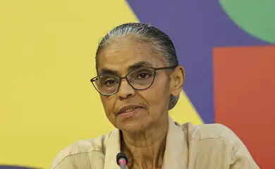 Brasília (DF), 08/08/2025 - A ministra do Meio Ambiente, Marina Silva, durante entrevista coletiva para comentar os vetos ao projeto de lei do licenciamento ambiental. Foto: Marcelo Camargo/Agência Brasil