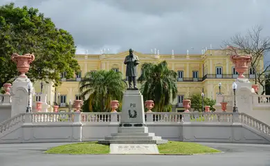 Rio de Janeiro (RJ), 01/06/2023 – Fachada do Museu Nacional, na Quinta da Boa Vista, que completa 205 anos. Foto: Tomaz Silva/Agência Brasil