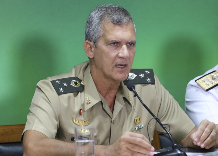 General Eduardo Garrido Alves, assessor especial do ministro da Defesa, fala durante apresentação do projeto de reforma da Previdência dos militares e de reestruturação das Forças Armadas..