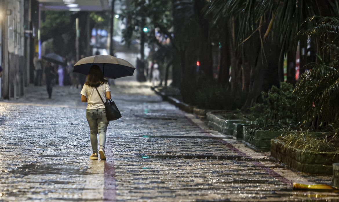 Paulo Pinto/Agência Brasil São Paulo (SP), 11/03/2025 - Mudança de tempo provoca chuva na cidade. Foto: Paulo Pinto/Agência Brasil